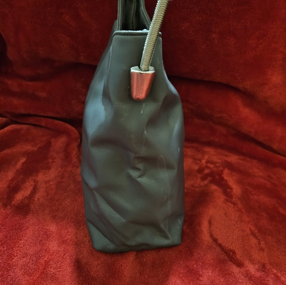 INC Gray Shoulder Bag with Silver Metal Shoulder Strap - Picture 8 of 16